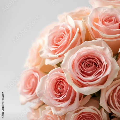 Elegant Pastel Pink Roses