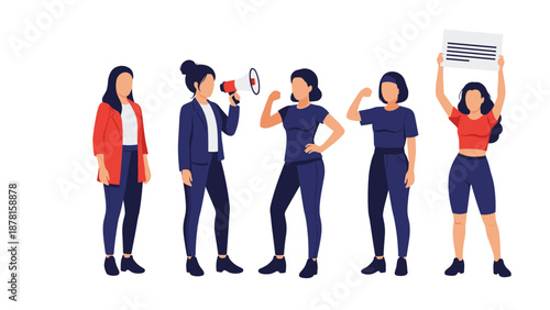 Protestors Lying Down in Demonstration for Equality and Justice Illustration Art