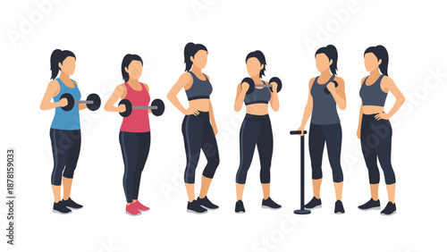 Woman Demonstrating Core Exercises for Fitness and Strength on the Floor at the Gym