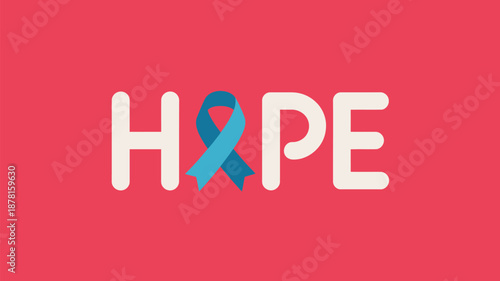 Hope ribbon awareness Vector