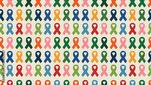 Colorful ribbons pattern Vector