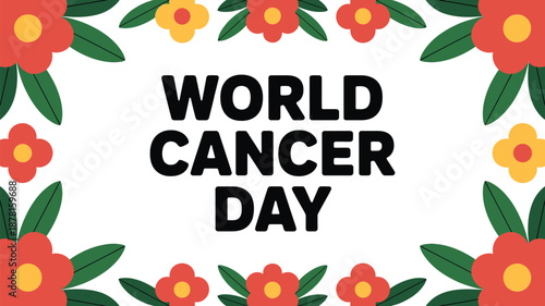 Celebrating world cancer day Vector
