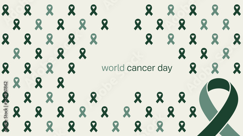 World cancer day awareness ribbons Vector
