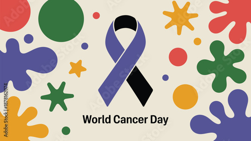 Celebrating world cancer day Vector