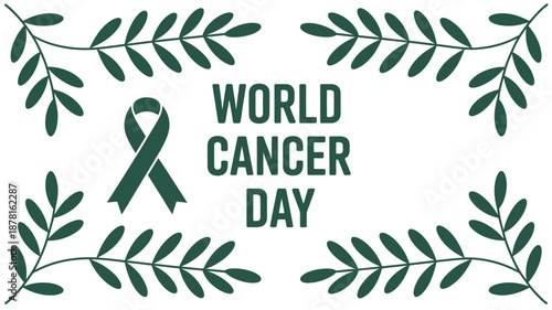 Celebrating world cancer day Vector