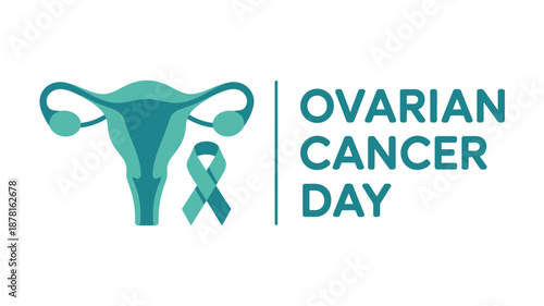 Ovarian cancer day awareness Vector