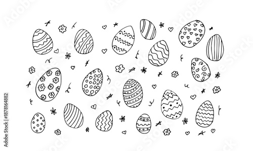 easter eggs coloring pages