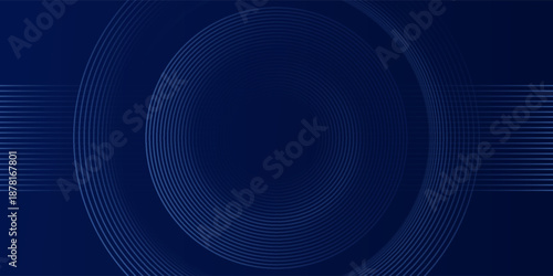 abstract dark background with glowing lines circles.vector illustration.
