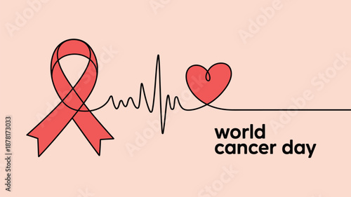 Celebrating world cancer day Vector