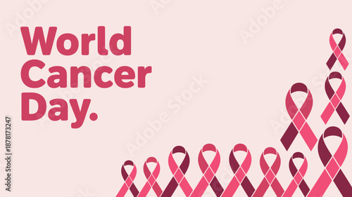 Celebrating world cancer day Vector