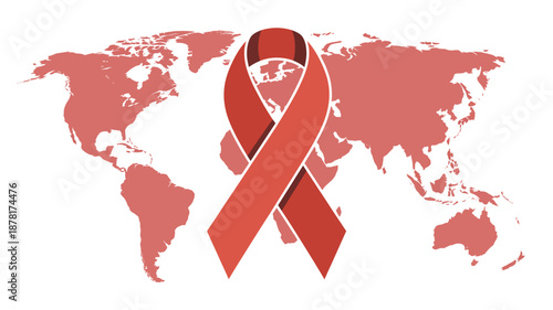 Global awareness ribbon Vector