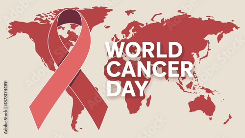 Celebrating world cancer day Vector