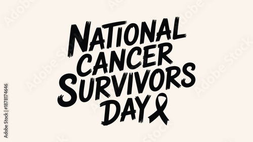 Celebrating national cancer survivors day Vector