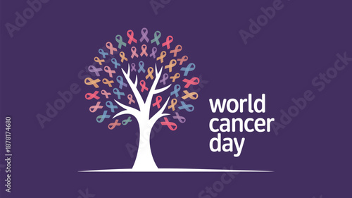 Celebrating world cancer day Vector