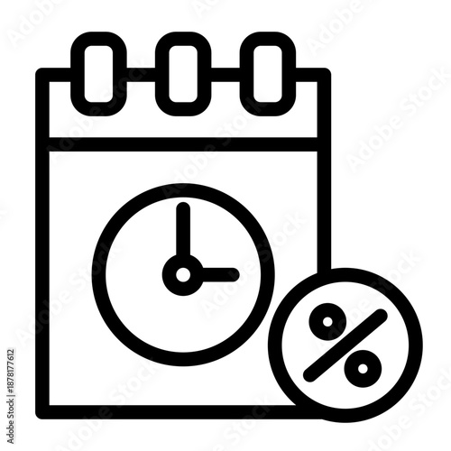 Temporary Sale Icon from Cyber Monday Icon Collection (Outline Style)