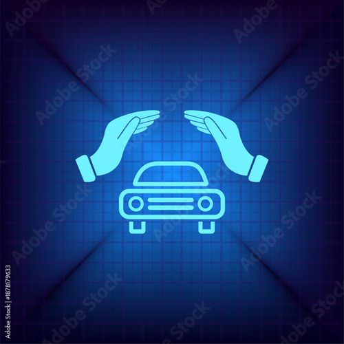 Vector illustration on a blue background