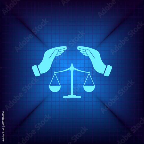 Vector illustration on a blue background