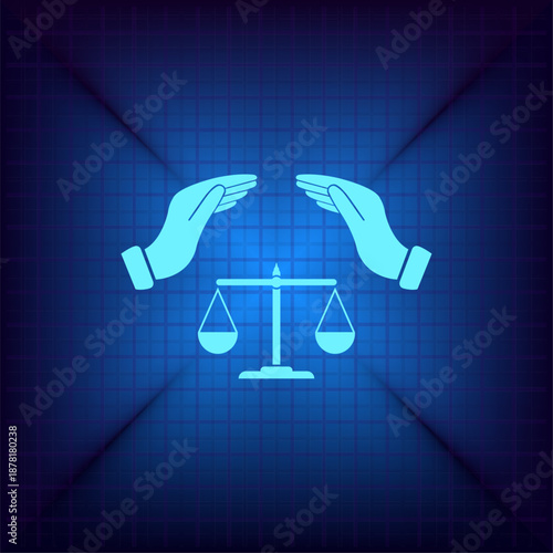 Vector illustration on a blue background