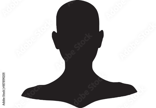 Anonymous silhouette graphic of a human head and shoulders representing unknown identity or placeholder profile