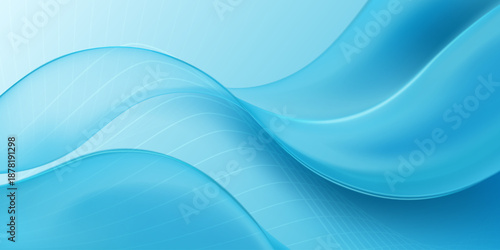 Smooth, flowing, blue abstract background with wavy curves and soft gradient colors, creating a calming atmosphere.