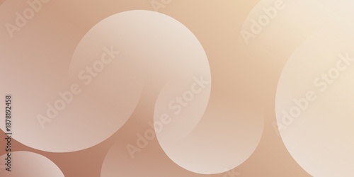 Abstract brown beige gradient background with soft layered geometric circles.