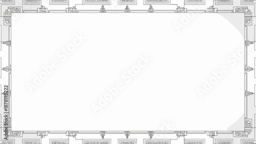 Detailed blueprint of a modern office building floor plan