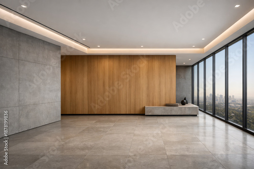 Wood Accent Lobby