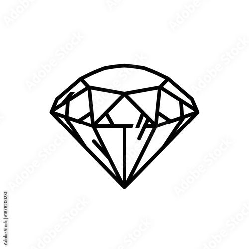 Black diamond graphic illustration on white background.