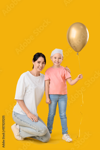 Little girl after chemother...