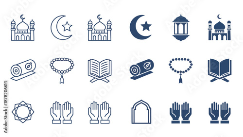 Islamic Symbols and Icons Collection 1.