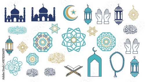 Islamic Symbols and Icons Collection 3.
