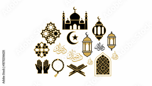 Islamic Symbols and Icons Collection 5.