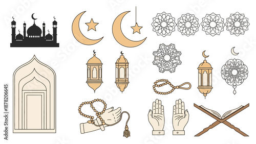 Islamic Symbols and Icons Collection 7.