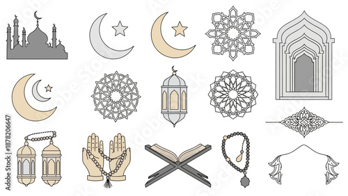 Islamic Symbols and Icons Collection 9.