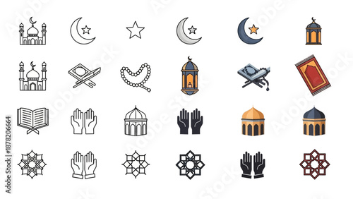 Islamic Symbols and Icons Collection 11.