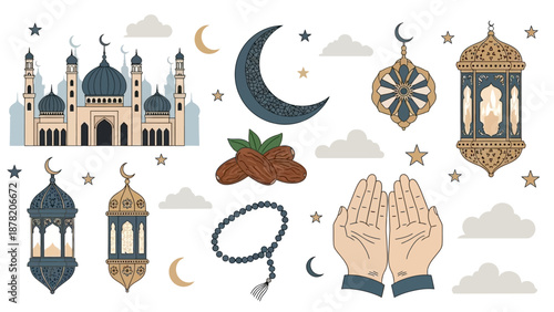 Islamic Symbols and Icons Collection 10.