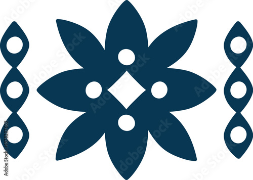 Scandinavian Ornament Floral Motif Folk