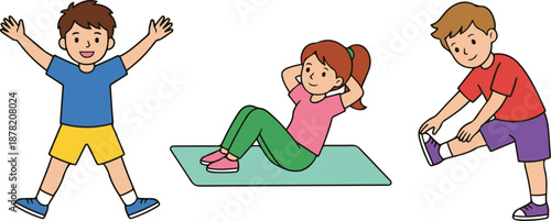 Vector illustration of a woman in fitness sportswear performing weighted lunges while holding dumbbells, featured in a flat design style.