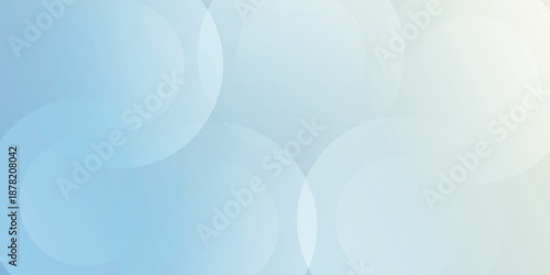 Soft Blue Abstract Circle Background With Light Gradient For Calm Design and Wallpapers eps10