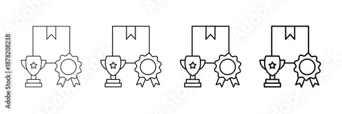 Top Seller Icons Vector Set In Different Stroke Line Style