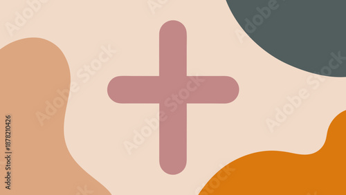 Medical Plus Symbol Abstract Healthcare Background
