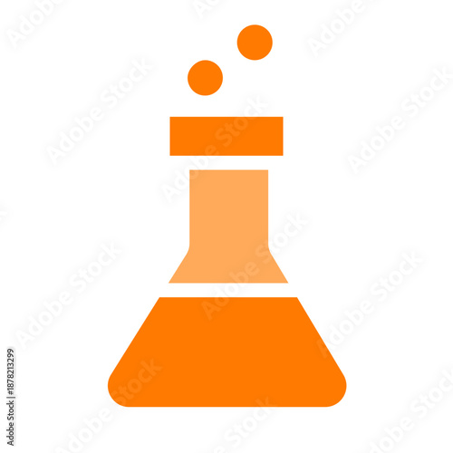 chemistry orange icon
