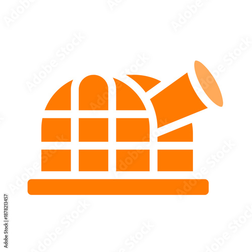 planetarium orange icon