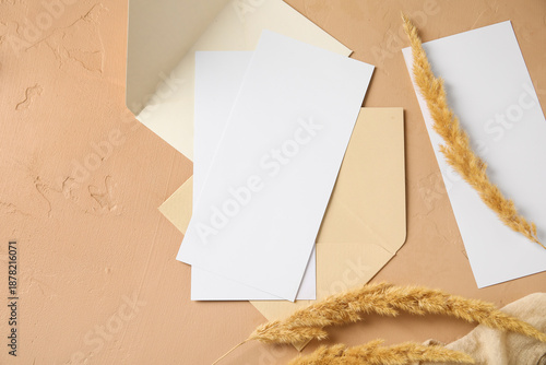 Envelopes with blank cards ...
