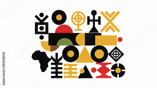 A colorful abstract composition