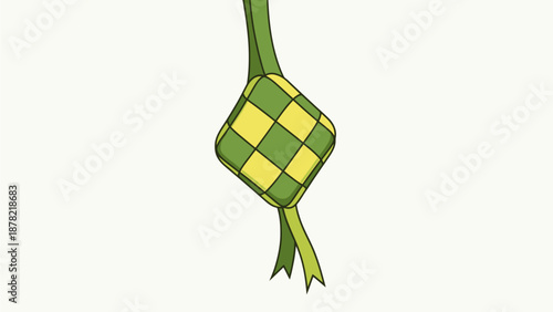 Green and Yellow Checkered Money Bag Icon