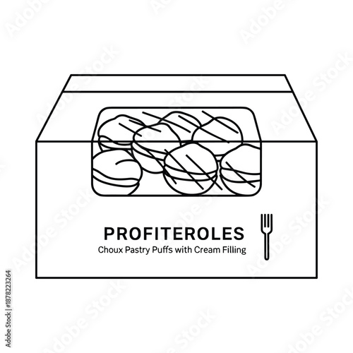 Profiteroles in a box