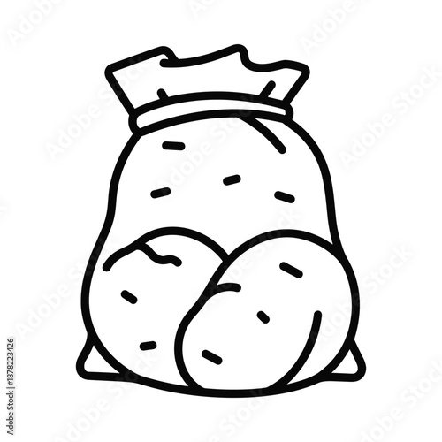 Money bag icon simple illustration