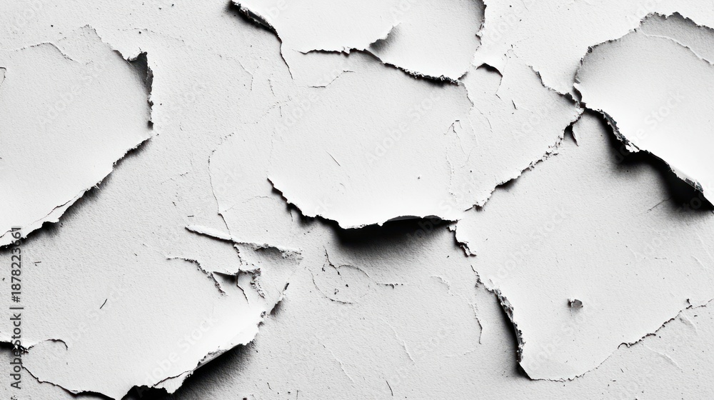 Obraz premium peeling paint surface revealing decay and age, creates a textured and abstract composition revealing subtle imperfections in the structure