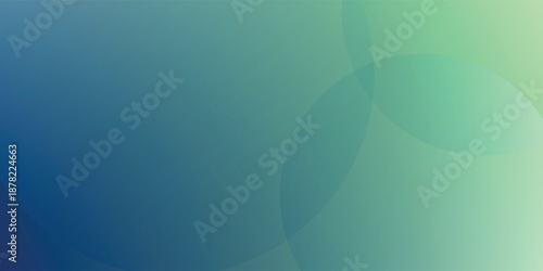 Calm Gradient Abstract Background With Soft Circles In Green And Blue For Web Design eps10